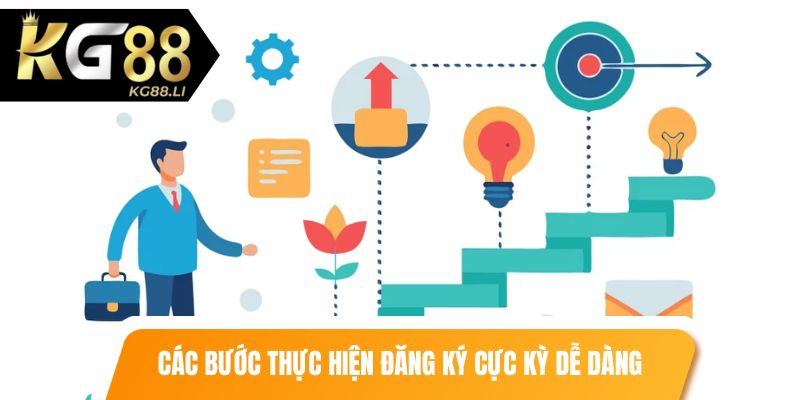 Các bước thực hiện đăng ký cực kỳ dễ dàng tại nhà cái
